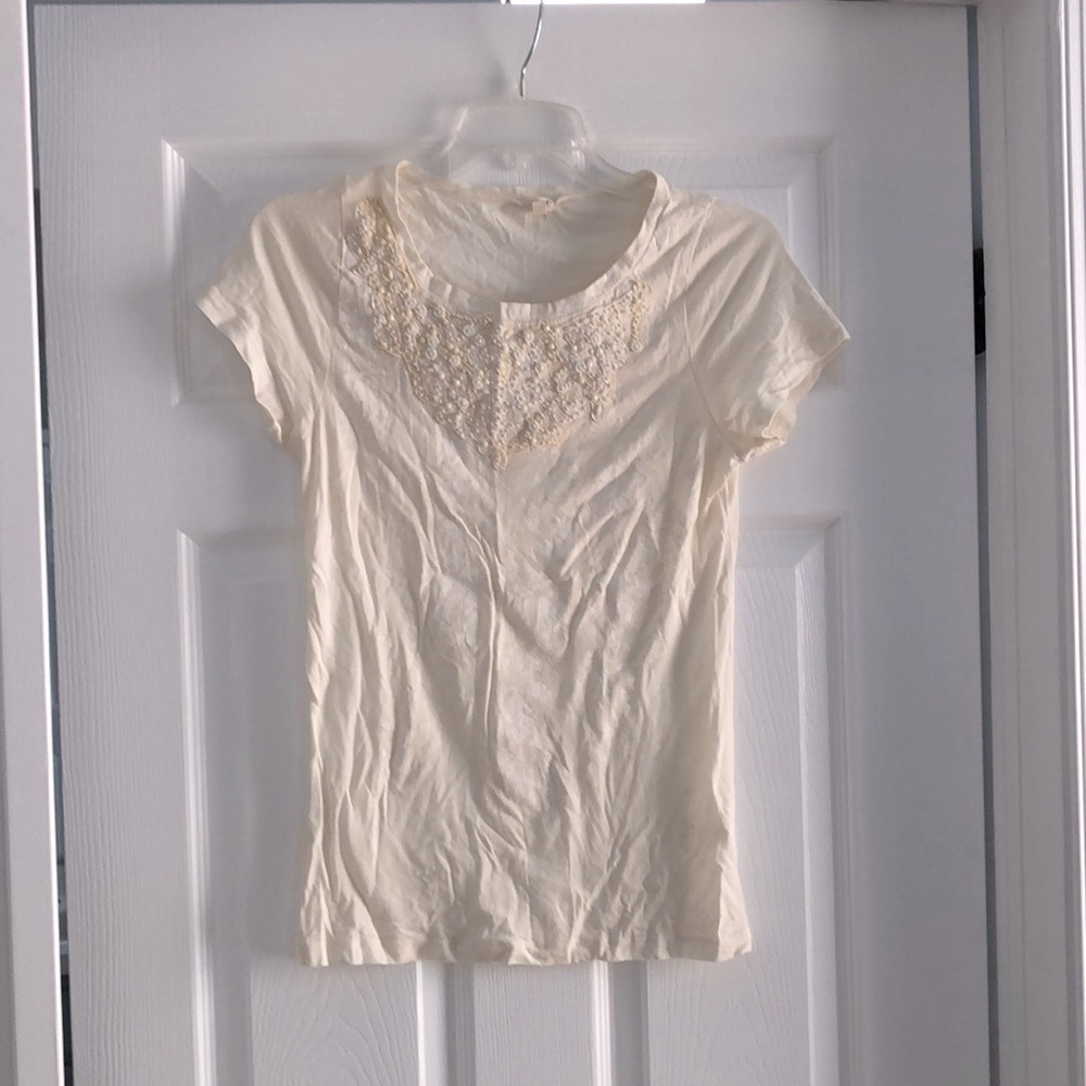 COPY - J crew embellished tee
